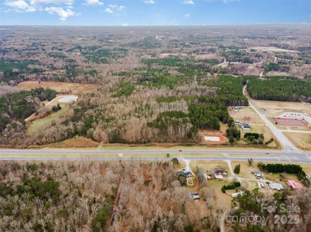 a view of a yard with plants