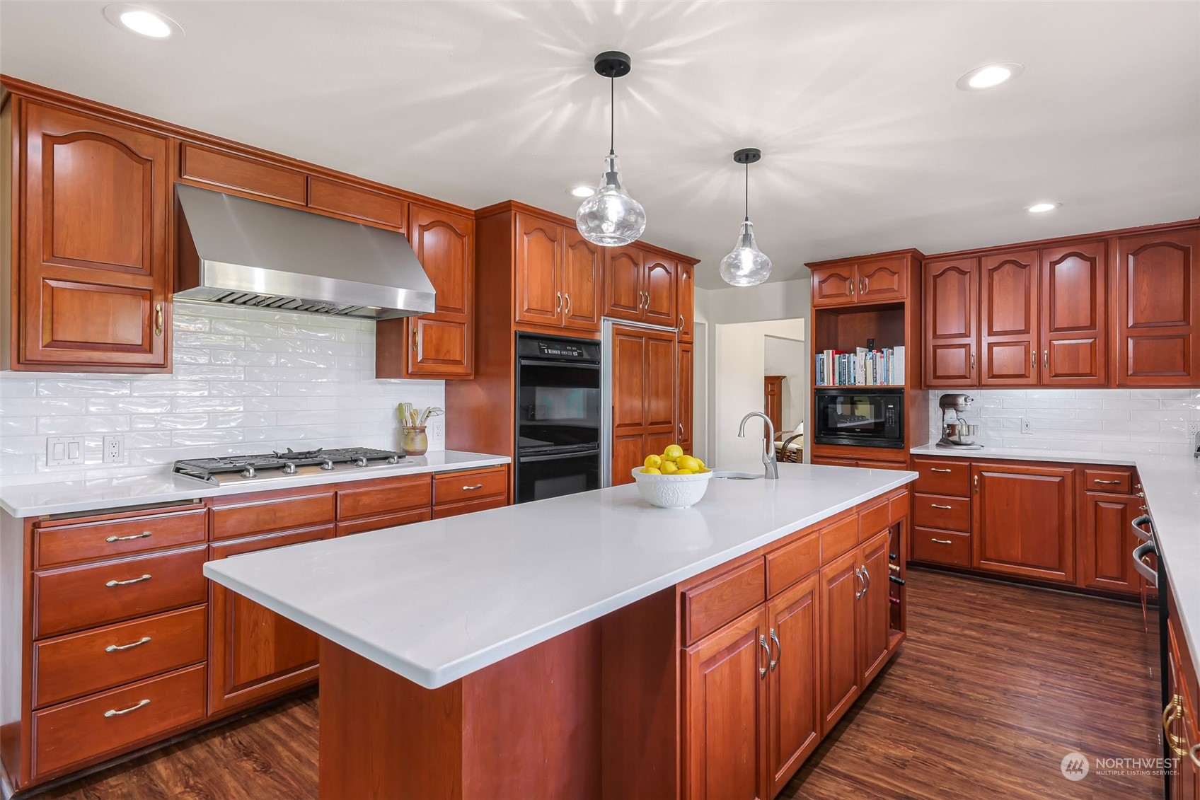 2756 Brown Road Ferndale, WA 98248 - Photo 7 of 35 a kitchen with stainless steel appliances granite countertop wooden cabinets and a stove