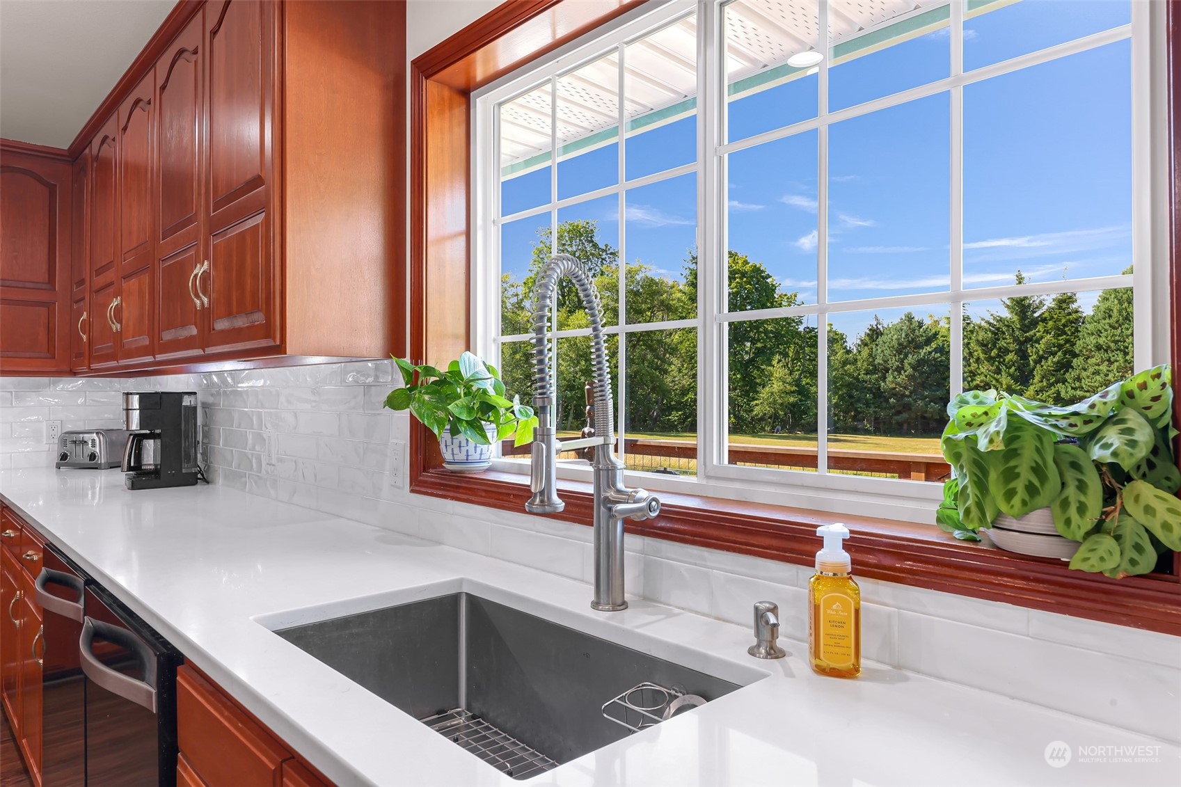 2756 Brown Road Ferndale, WA 98248 - Photo 10 of 35 a kitchen with a sink and large window