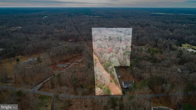 a bird view of a house