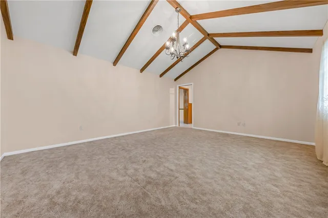 a view of an empty room