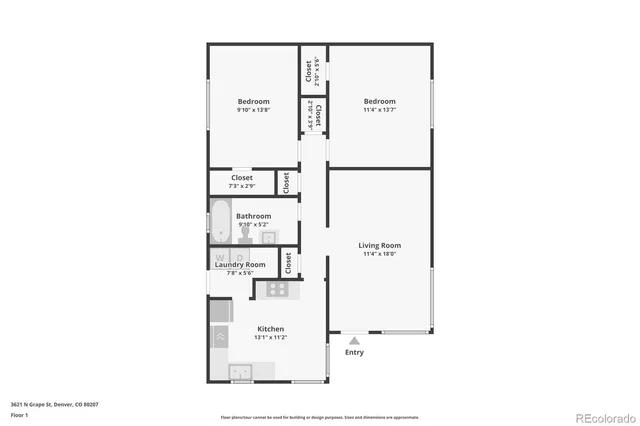 $2,100 | 3621 Grape Street, Denver, CO 80207