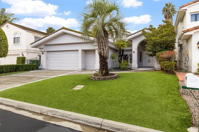 a view of a backyard with a garden