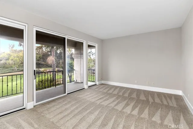 a view of a balcony with lake view