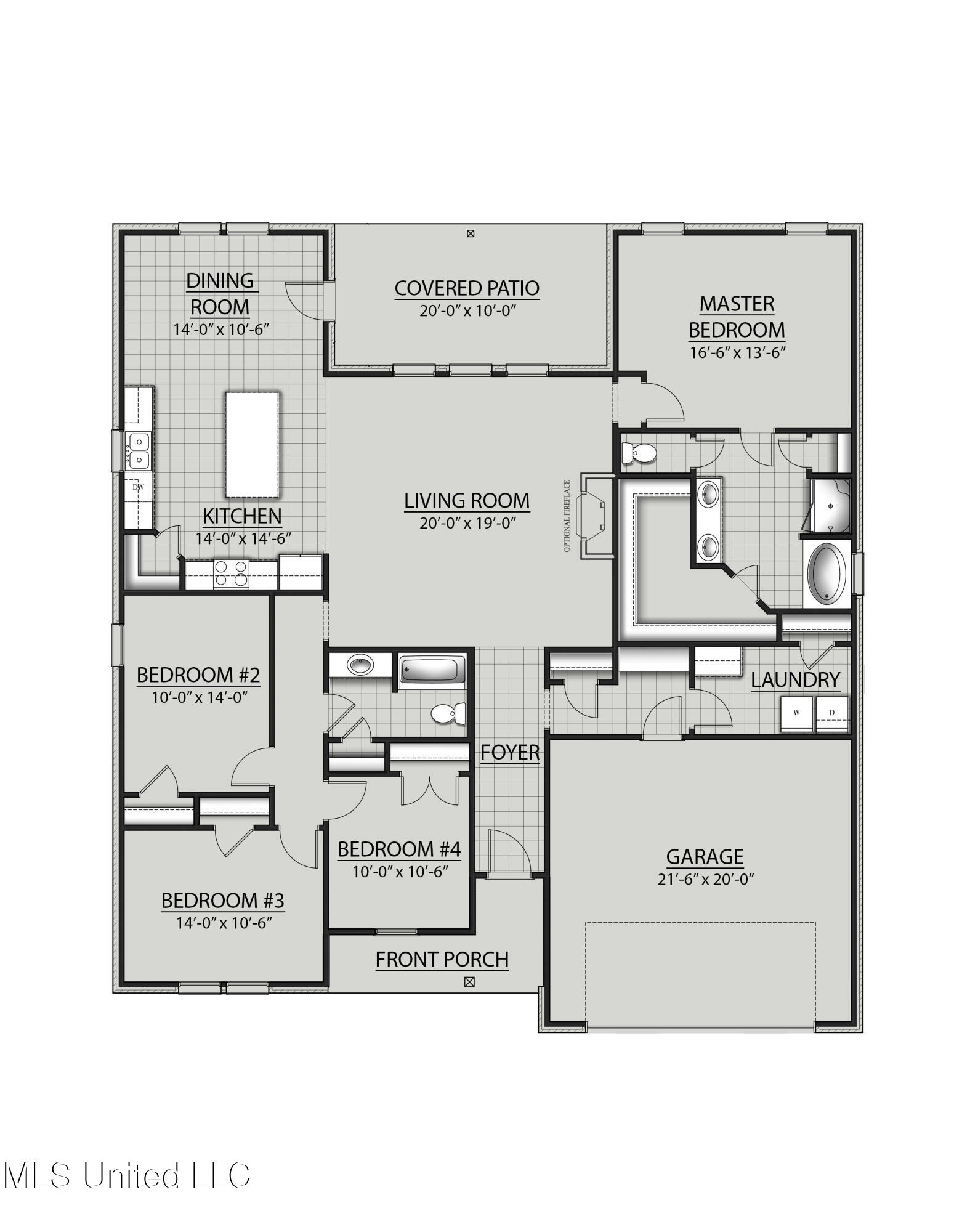12161 Walker Road Ocean Springs, MS 39564 - Photo 18 of 18 Camelia AG V Floor Plan