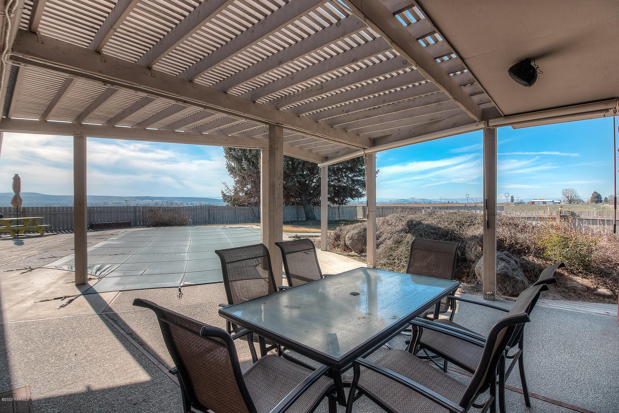 4970 Hudson Road Outlook, WA 98938 - Photo 32 of 38 a view of a dining room with furniture window and outside view