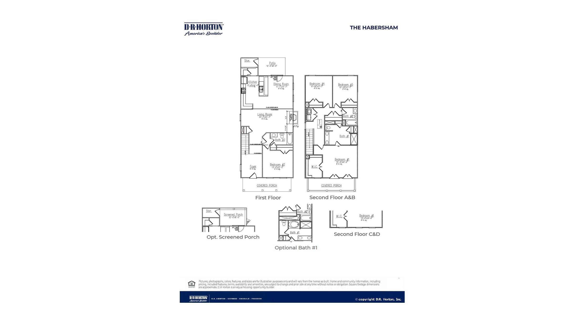 134 Twickenham Loop Yemassee, SC 29945 - Photo 31 of 31 Habersham_Floorplan