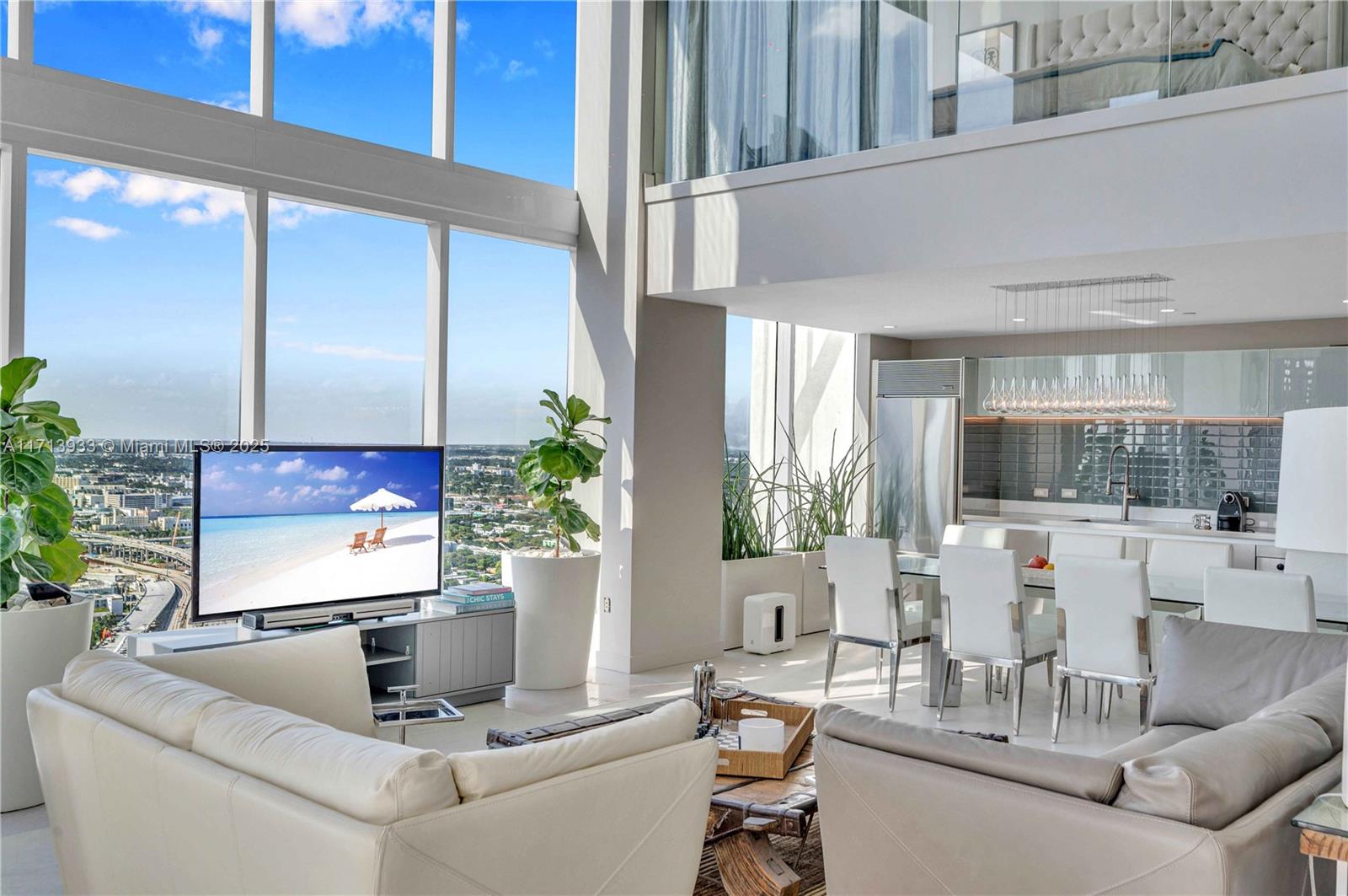 1040 Biscayne Boulevard, Unit LPH4407 Miami, FL 33132 - Photo 9 of 66 Kitchen and living room