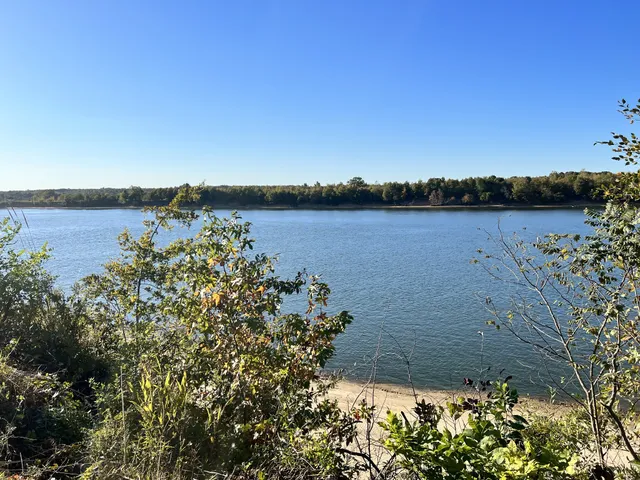 a view of lake and mountain