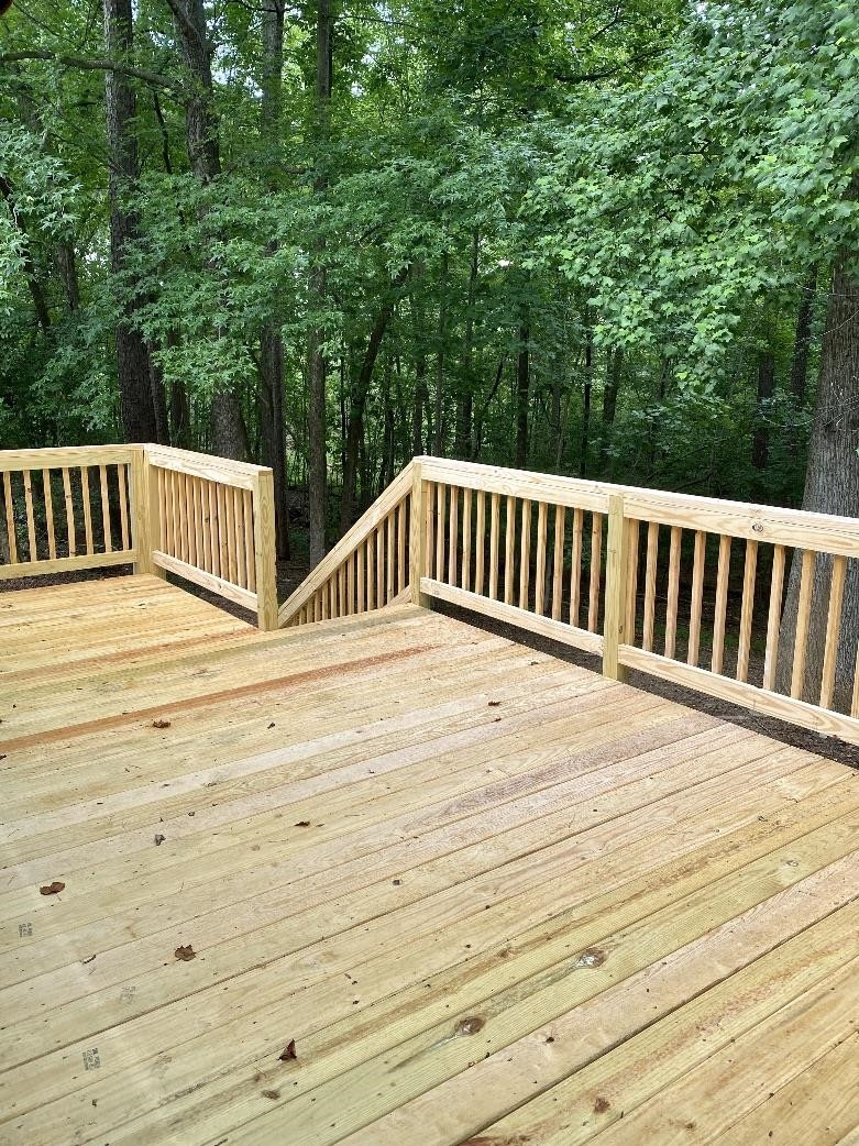 7908 Pleasant Ridge Road Raleigh, NC 27615 - Photo 29 of 31 Deck Overlooking Forest