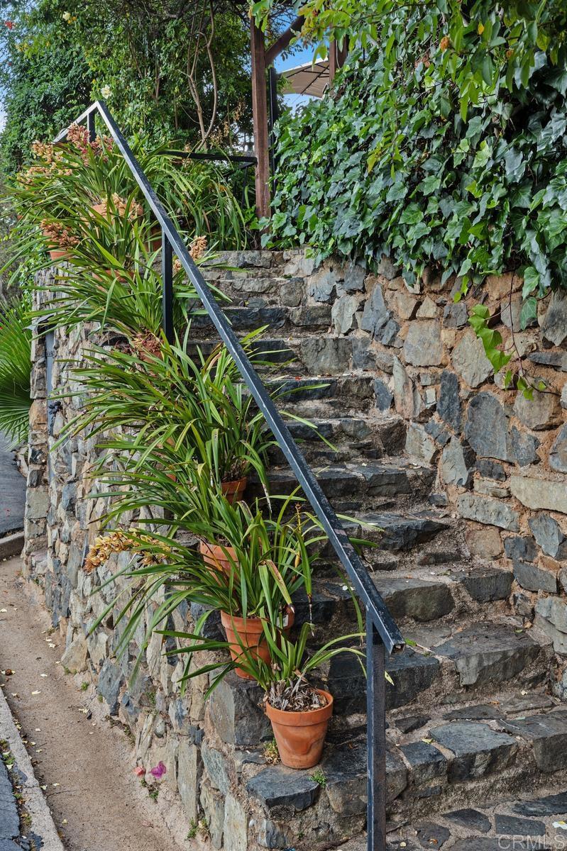 713 Quiet Hills Farm Road Escondido, CA 92029 - Photo 32 of 51 Stairs to Pool Area