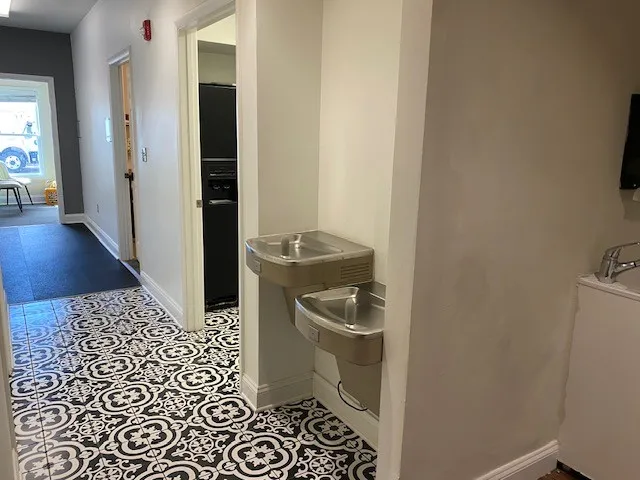 a bathroom with a sink and a toilet