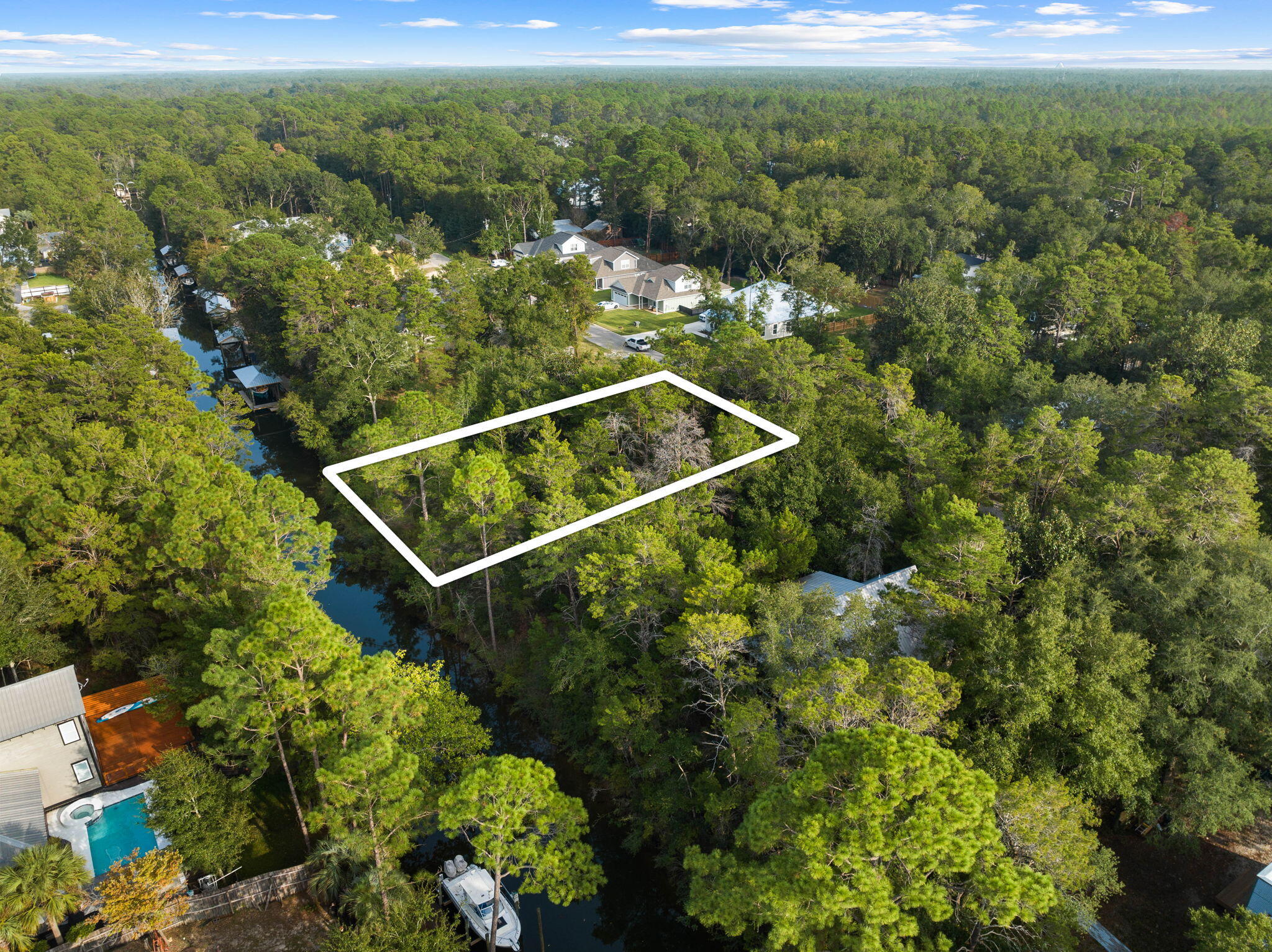 Lot 13 Block 5 Ricker Avenue Santa Rosa Beach, FL 32459 - Photo 1 of 8 Rear of lot overhead
