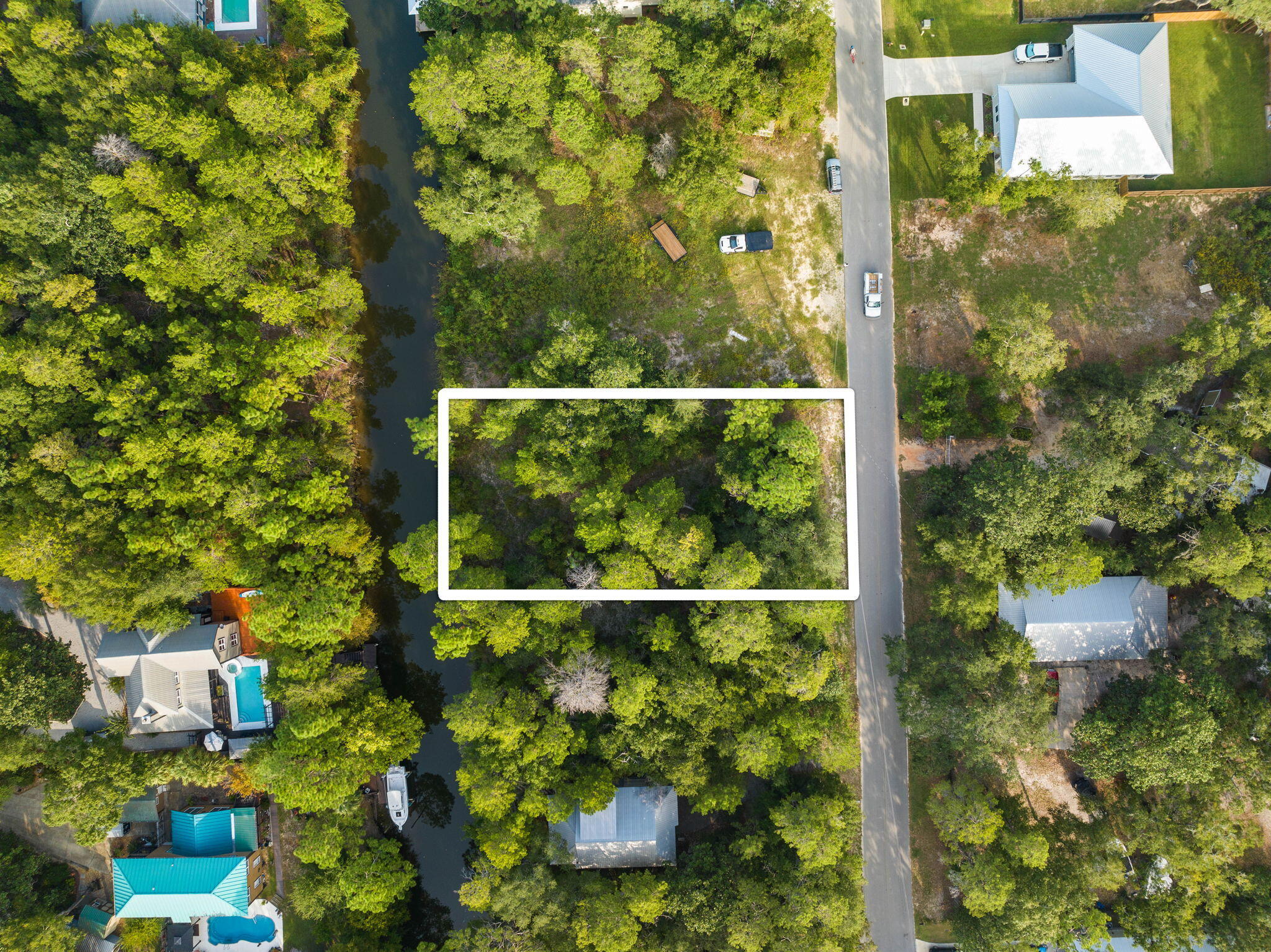Lot 13 Block 5 Ricker Avenue Santa Rosa Beach, FL 32459 - Photo 4 of 8 Overhead with water