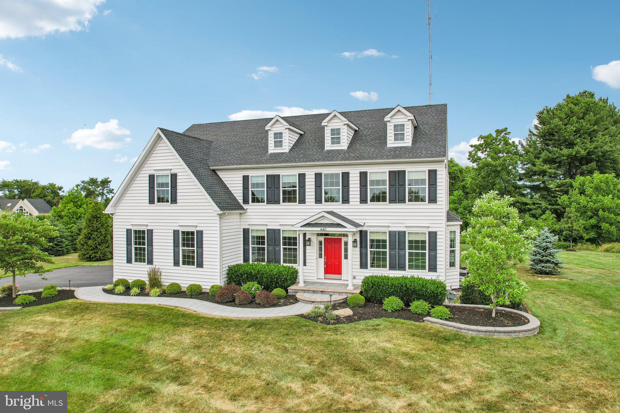 440 Elizabeth Way Hatfield, PA 19440 - Photo 54 of 60 Charming home with vibrant red door.