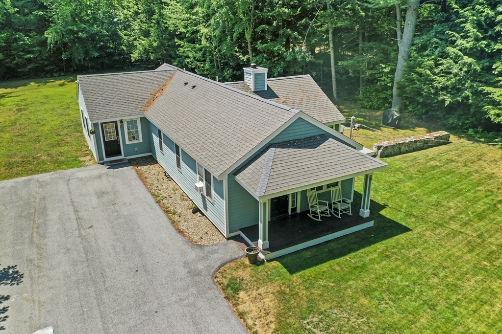 153 Sherbert Road Ashburnham, MA 01430 - Photo 3 of 32 aerial view of a house with a yard porch and sitting area
