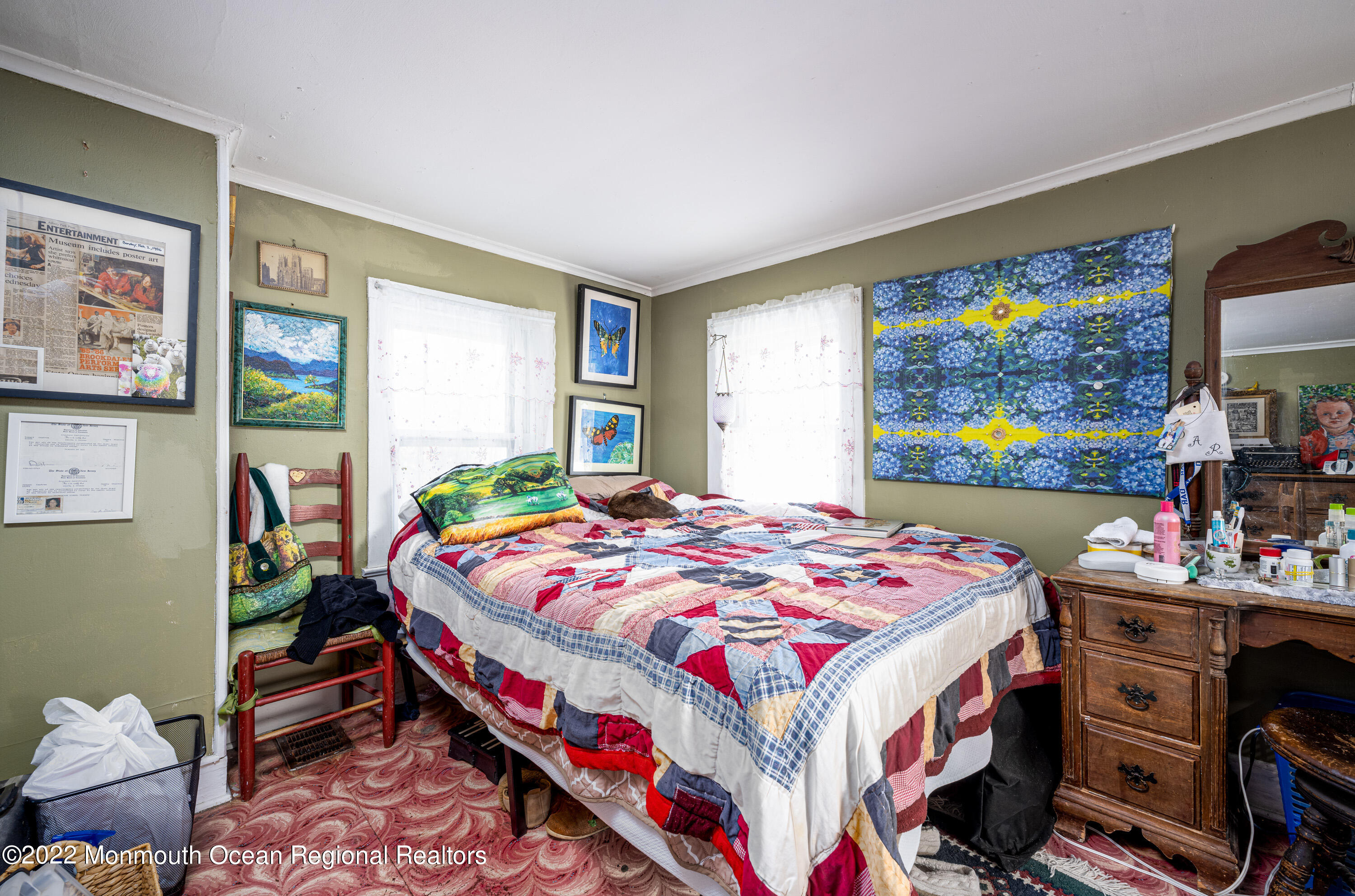 295 Newtons Corner Road Howell, NJ 07731 - Photo 26 of 42 a bedroom with a bed and a dresser next to a window