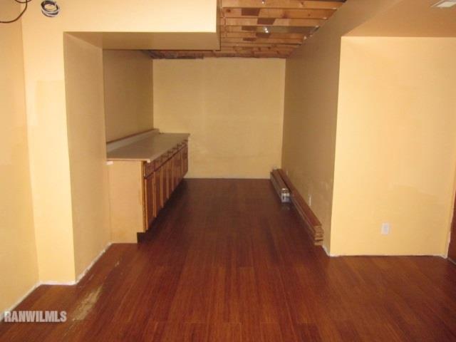 7264 East German Valley Road German Valley, IL 61039 - Photo 13 of 25 a view of a hallway with wooden floor