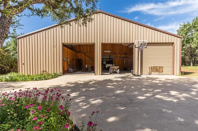 a view of a house with a garage