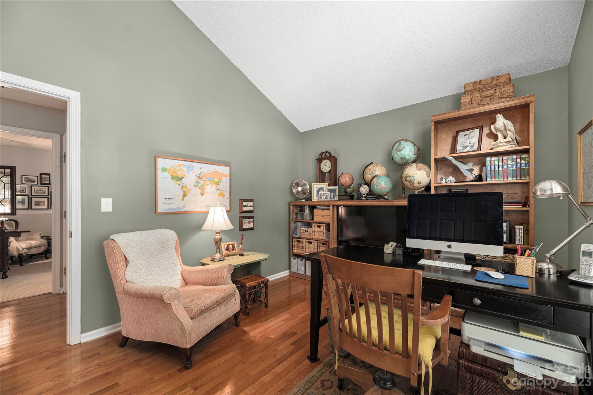 13328 Sloe Way Huntersville, NC 28078 - Photo 22 of 32 a workspace with furniture and wooden floor