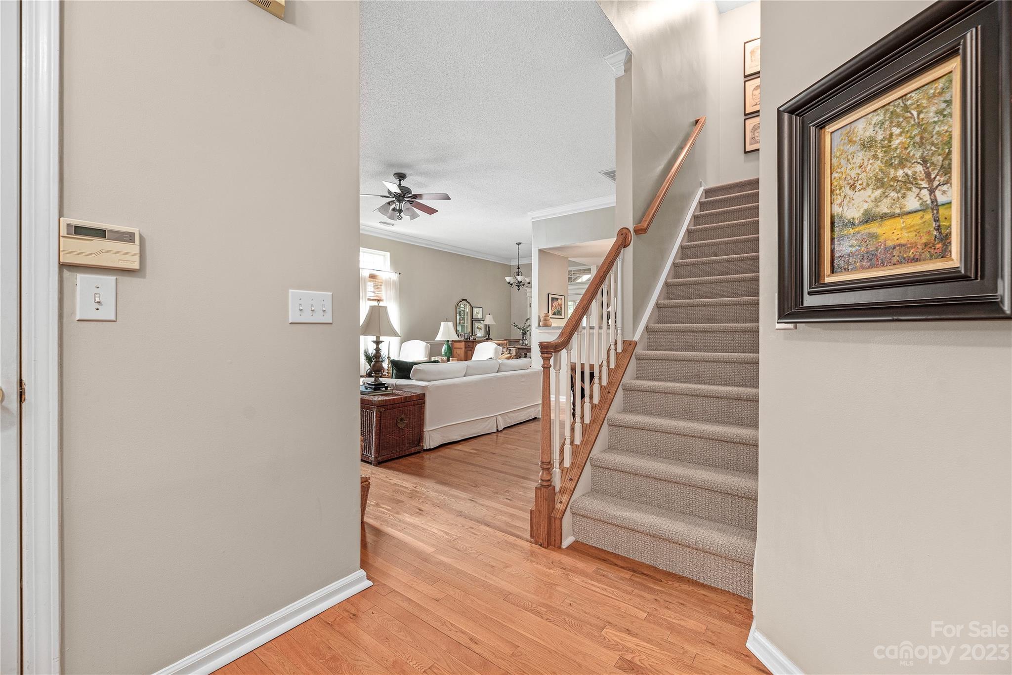 13328 Sloe Way Huntersville, NC 28078 - Photo 3 of 32 a view of entryway and hall with wooden floor