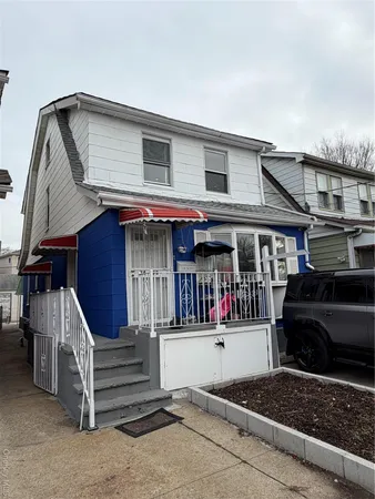 a front view of a house