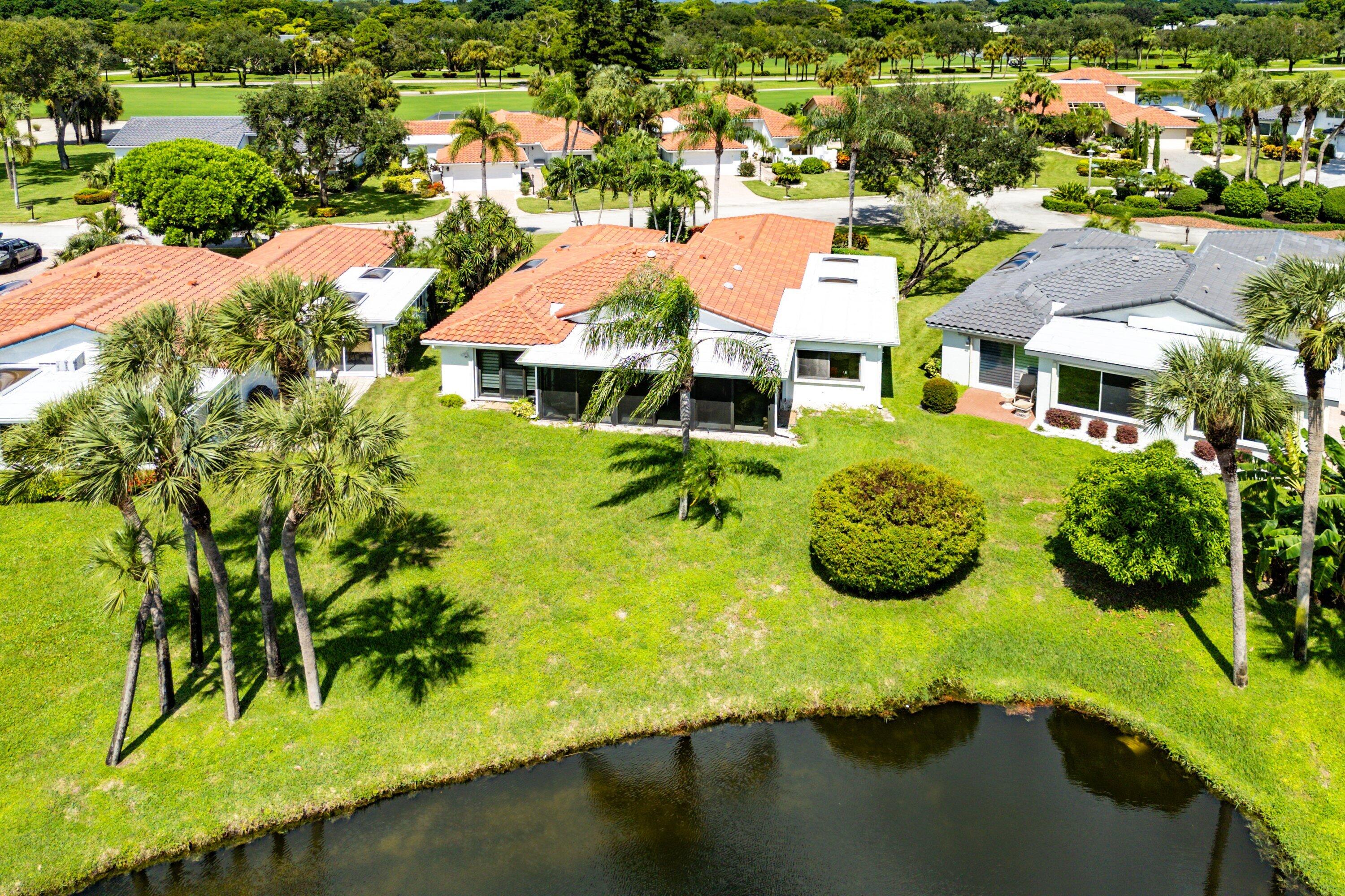 35 Woods Lane Boynton Beach, FL 33436 - Photo 53 of 82 an aerial view of residential house with outdoor space and swimming pool