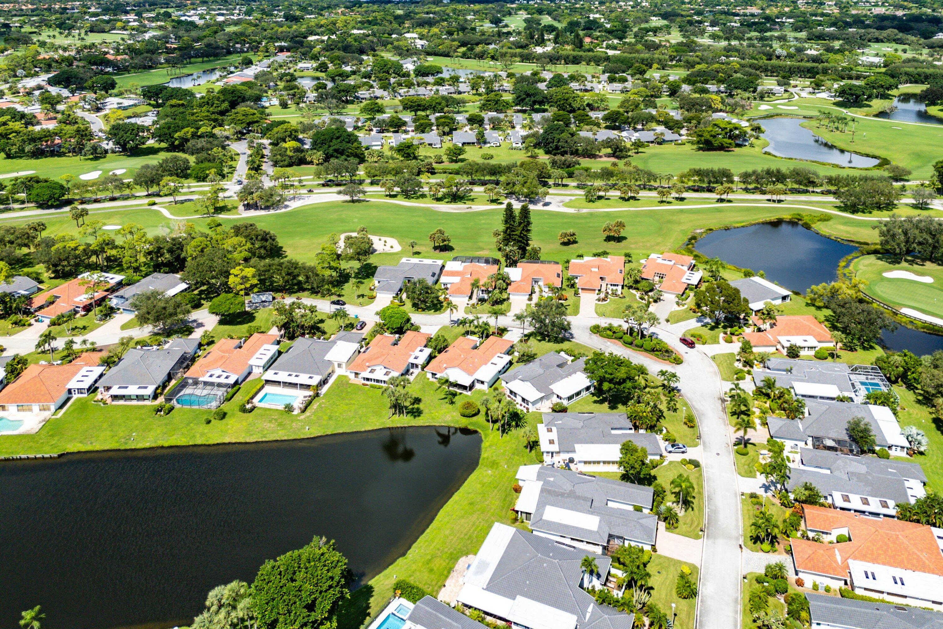 35 Woods Lane Boynton Beach, FL 33436 - Photo 56 of 82 a view of a lake with a city