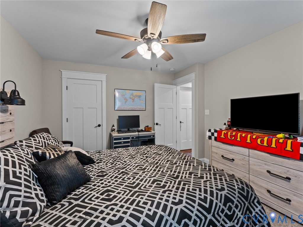 10819 Vaughan Road Petersburg, VA 23805 - Photo 39 of 45 Bedroom featuring a ceiling fan with light kit, in