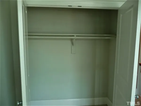 a close view of a closet