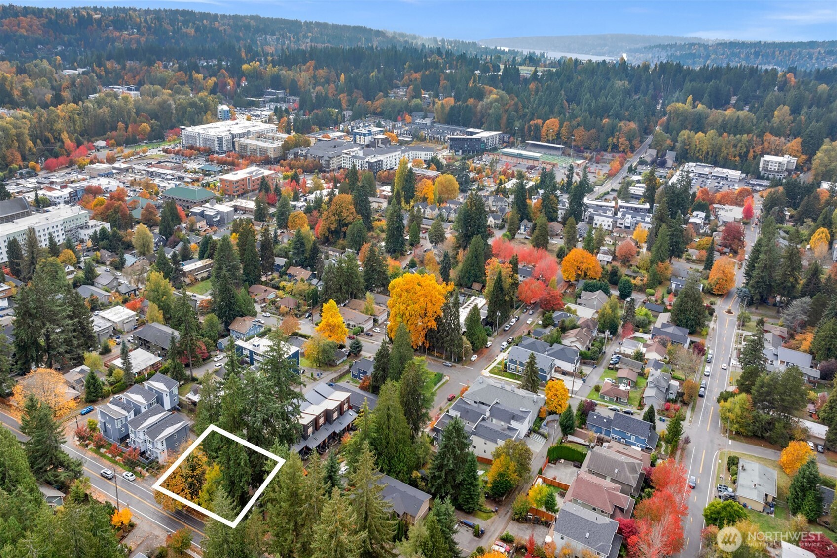 10335 Northeast 189th Street Bothell, WA 98011 - Photo 2 of 11 an aerial view of residential houses with outdoor space