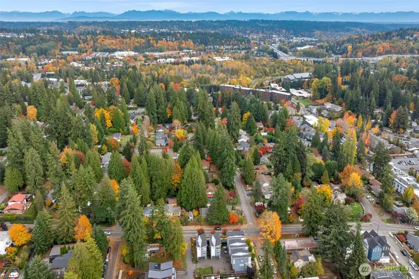 a view of city and mountain