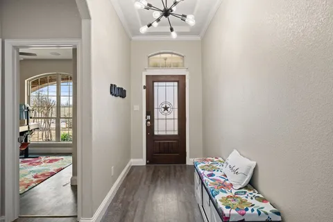 a view of bedroom with a bed