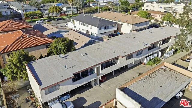 an aerial view of a city