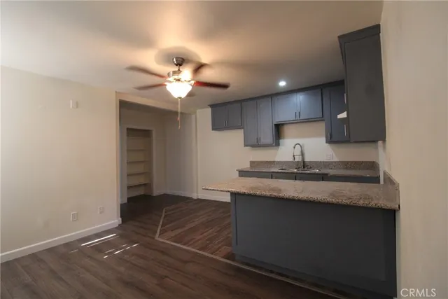 a living room with a fireplace