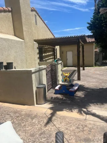 a front view of a house