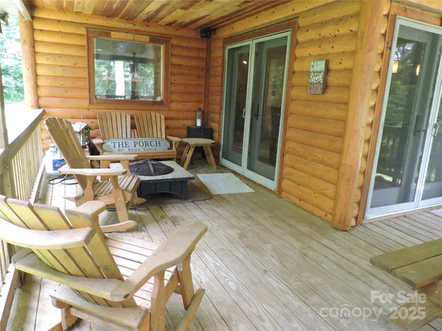 a view of outdoor space with seating area