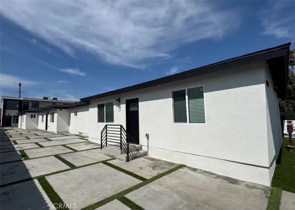 a backyard of a house