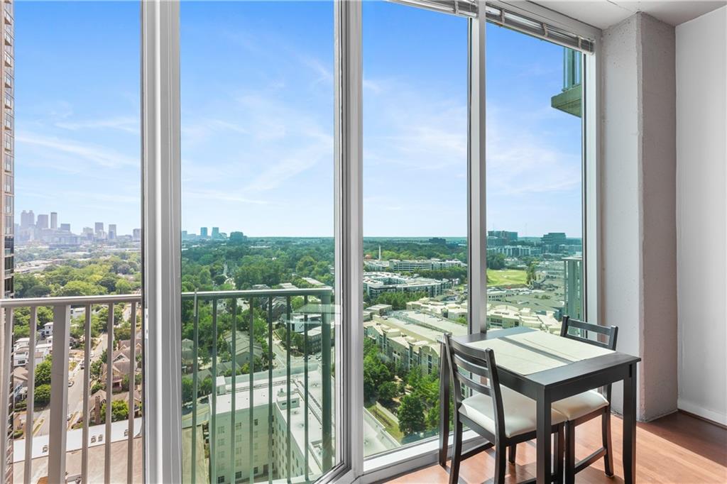 361 17th Street Northwest, Unit 2115 Atlanta, GA 30363 - Photo 7 of 24 a view of a city from a balcony