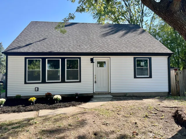 a front view of a house