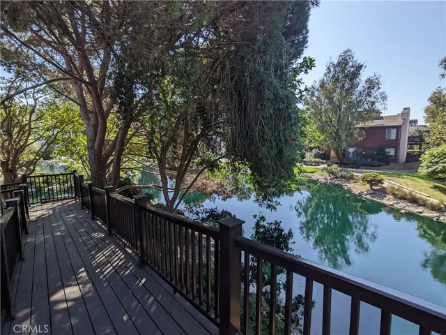a view of a wooden bridge