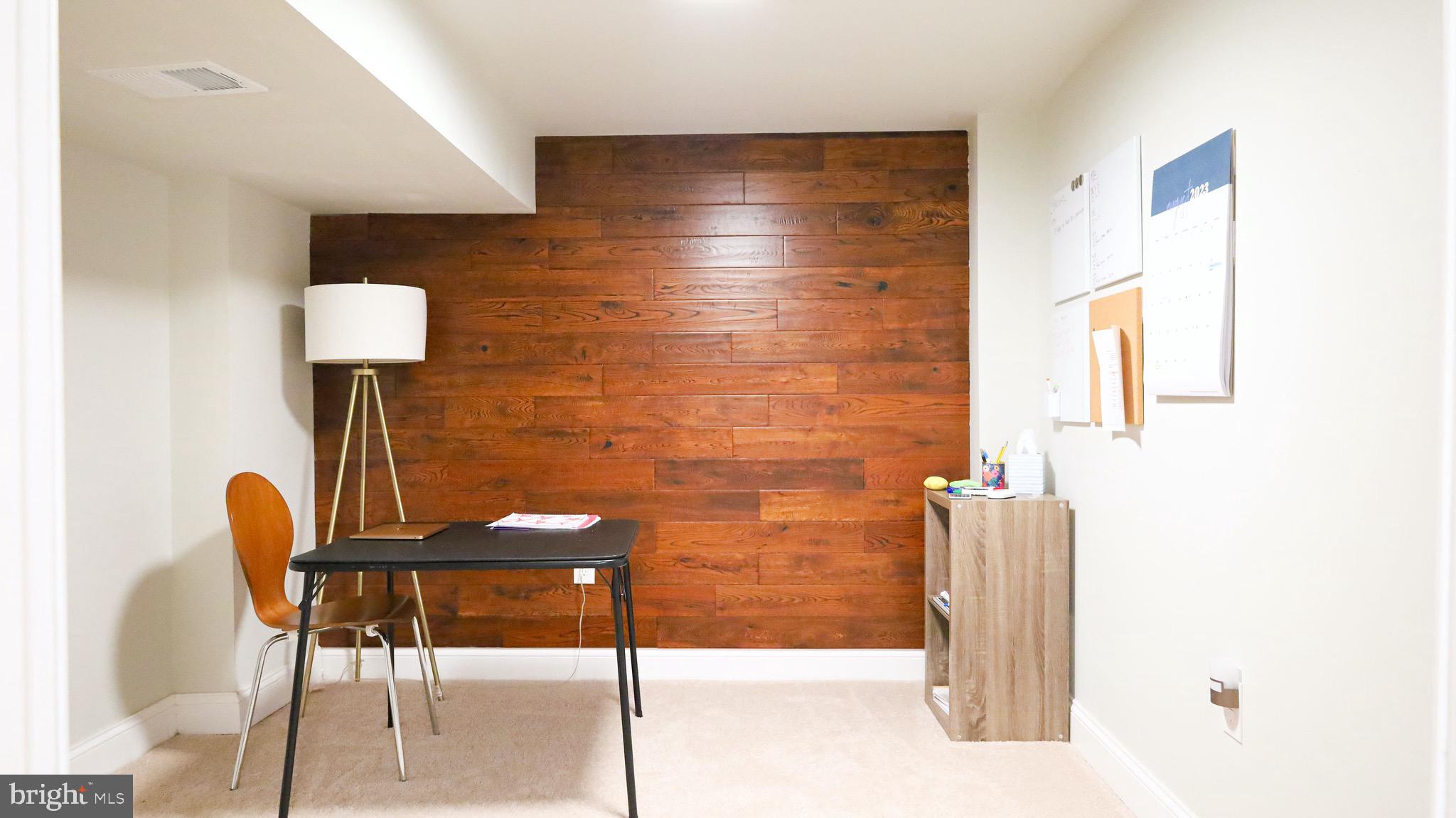 8902 Flagstone Circle Randallstown, MD 21133 - Photo 42 of 46 Custom Wood Grain Paneled Office on Lower Level 2