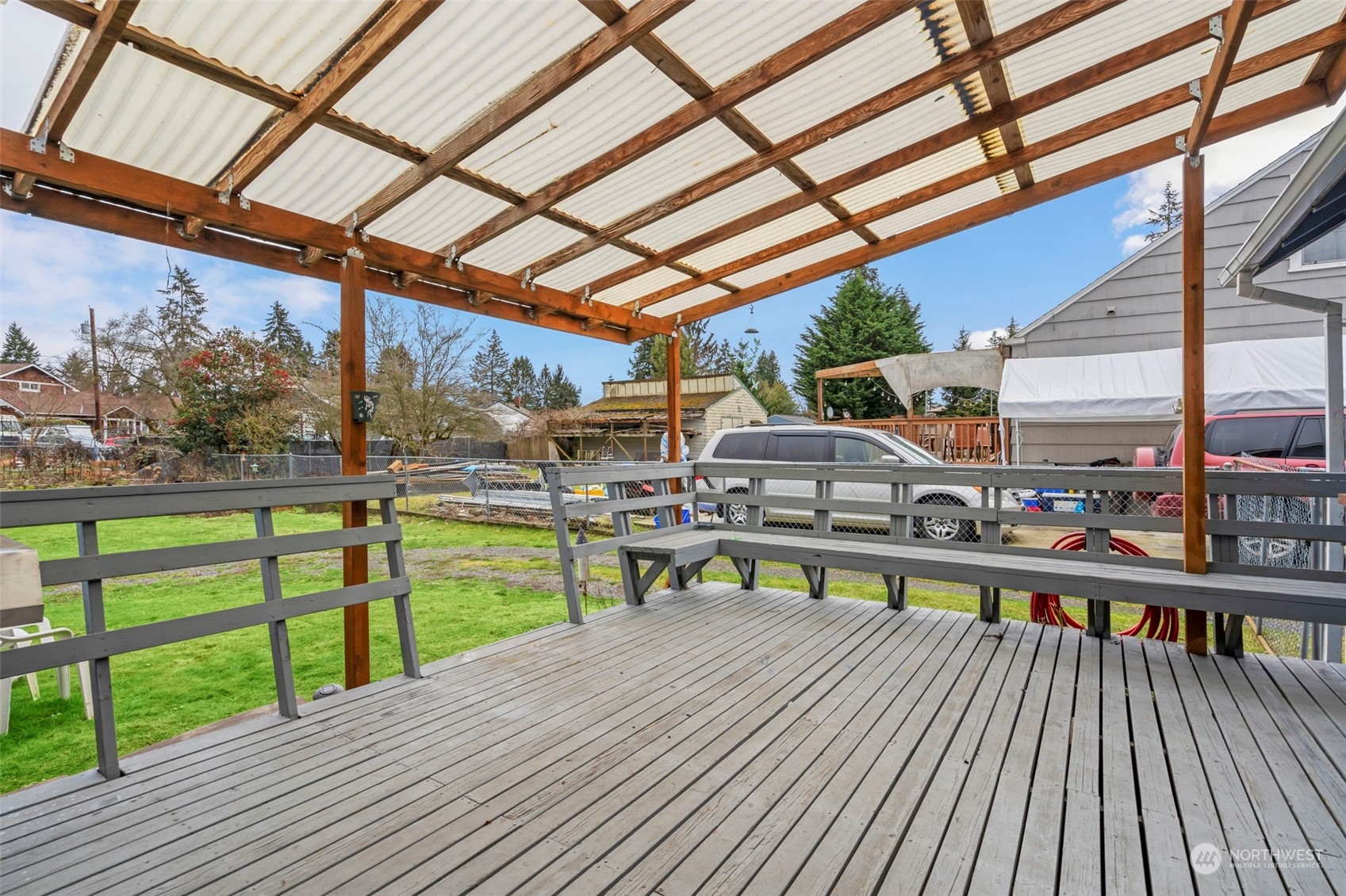 5807 Lowell Road Everett, WA 98203 - Photo 25 of 30 a view of a swimming pool with a deck