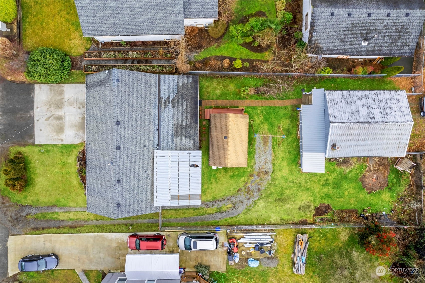5807 Lowell Road Everett, WA 98203 - Photo 5 of 30 an aerial view of a houses with outdoor space
