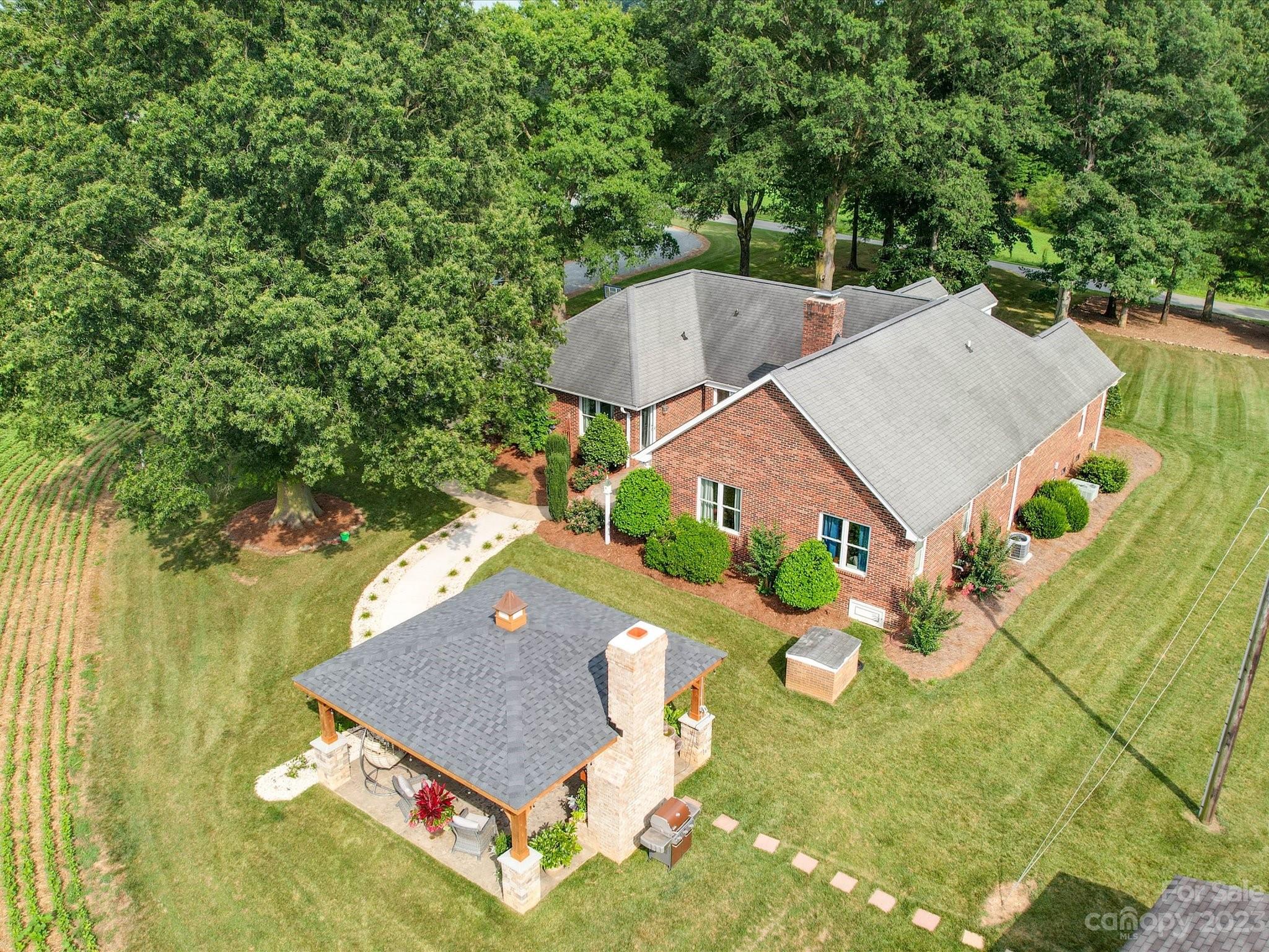 5817 Unionville Road Monroe, NC 28110 - Photo 22 of 46 an aerial view of a house with a yard