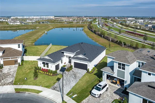 a view of a house with a ocean view