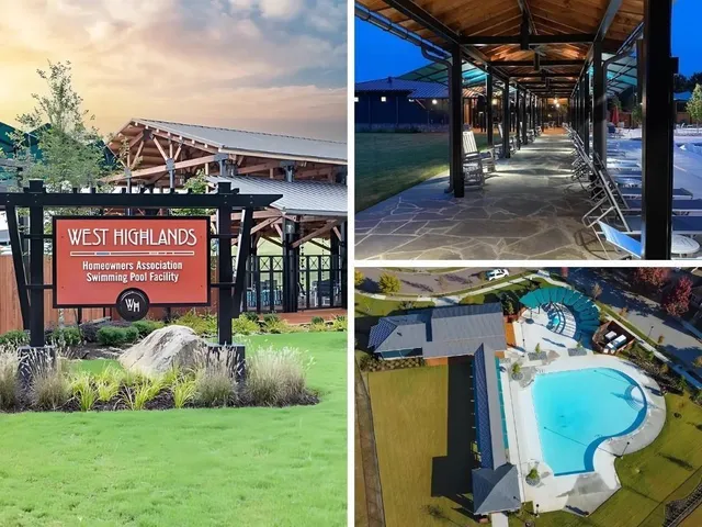 a front view of a building with street view