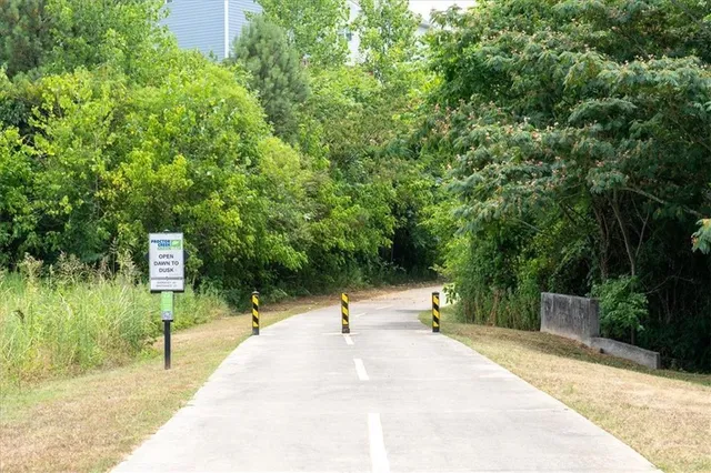 a city view with tall buildings