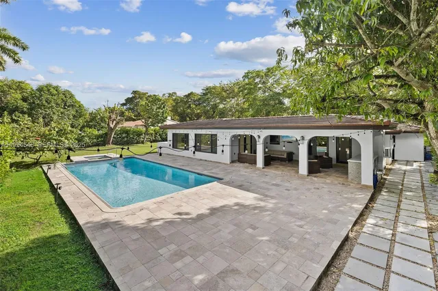 a view of a house with pool