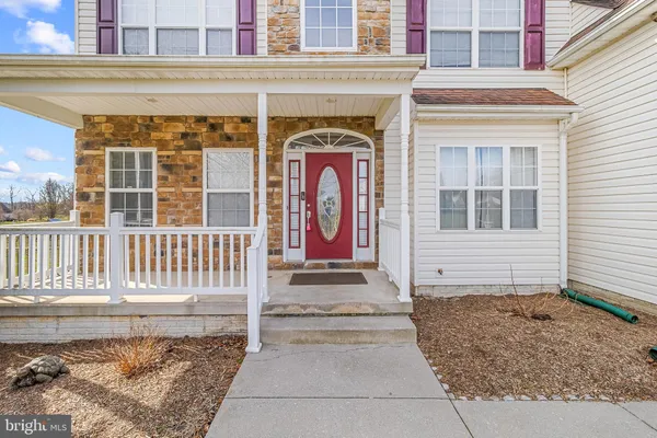 a front view of a house with entryway